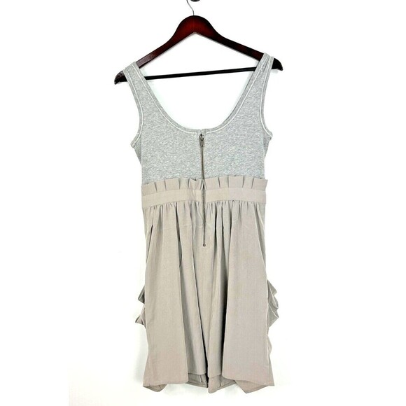 81 POPPIES Womens Gray Size 4 Drape Pockets Sleeveless Jersey Tank Dress H1 - Picture 6 of 12